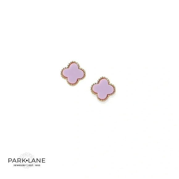 Park Lane Lavender Quatrefoil  Earrings 💜 - Picture 2 of 8